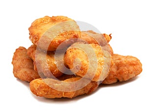 Fried chicken pieces