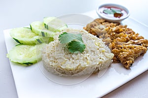 Fried-Chicken Rice