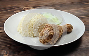 Fried chicken with rice