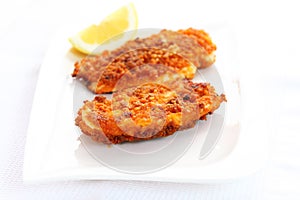 Fried chicken schnitzel