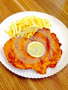fried chicken schnitzel