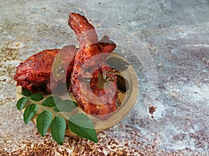 Fried chicken and very popular in Malaysia that we called it ayam goreng mamak.