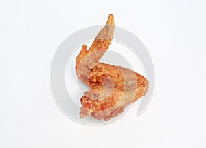 Fried Chicken Wing isolated on white background