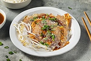 Fried Chinese Egg Foo Young photo
