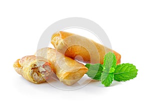 Fried Chinese Traditional Spring rolls food