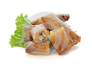 Fried Chinese Traditional Spring rolls food