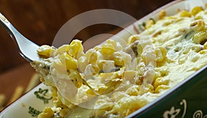 Fried Corn Dip with Chicken