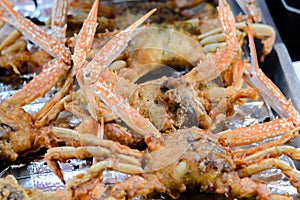 Fried crab golden