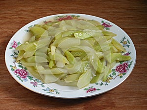 Fried cuke vegetable dish photo