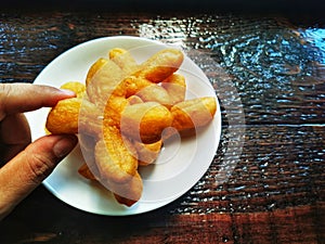 Fried dough that is popular for breakfast in Thailand. It is a dessert and food that has been passed down from China.