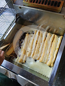 Fried dough sticks, one of the most common and favorite breakfast in China