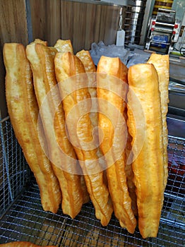 Fried dough sticks, one of the most common and favorite breakfast in China