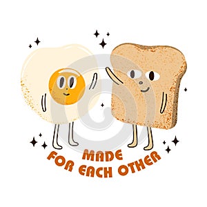 fried egg and bread made for each other