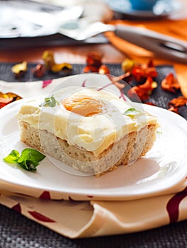 Fried egg cake