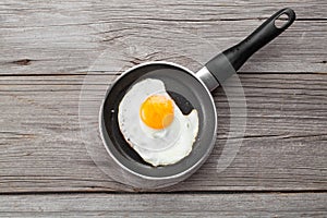 Fried egg in a frying pan