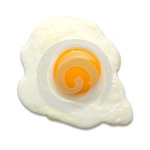 Fried egg isolated