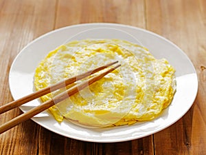 Fried egg omelettes