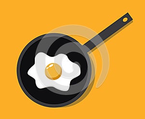 Fried egg vector illustration
