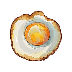 Fried egg vector illustration