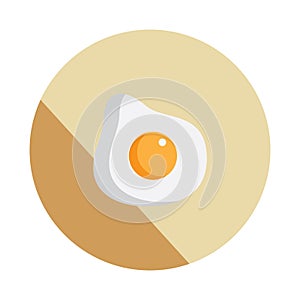 fried egg. Vector illustration decorative background design