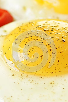 Fried eggs - light breakfast