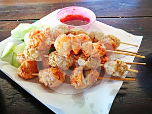 Fried fish balls