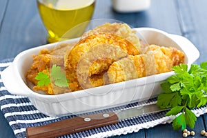 Fried fish in a batter