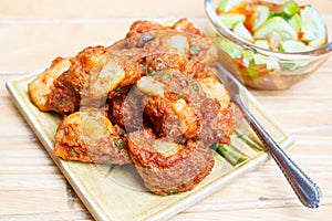 Fried fish cake with squid (Tod Mun).