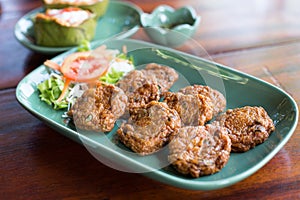 Fried Fish Cake Thai Style(Tod Mun Pla)