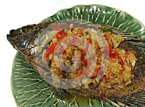 Fried Fish in chilli sauce