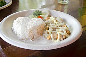 Fried Fish with rice