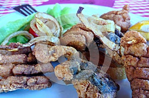 Fried fish rinds