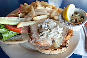 Fried Fish Sandwich Platter