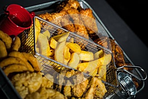 Fried foods platter