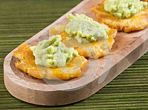 Fried Green Plantains or Tostones