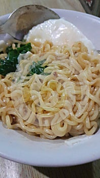 fried istan noodles in a bowl