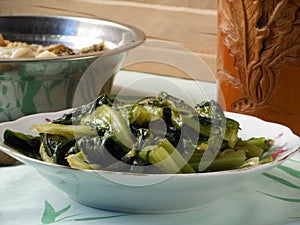 Fried lettuce in Chinese style