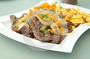 Fried liver