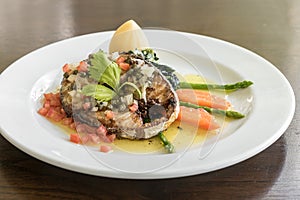 Fried mackerel Steak