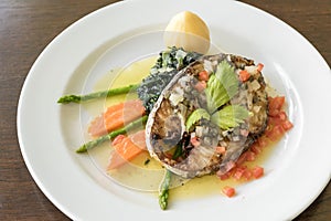 Fried mackerel Steak