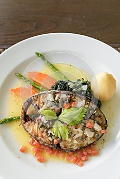 Fried mackerel Steak