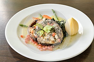 Fried mackerel Steak