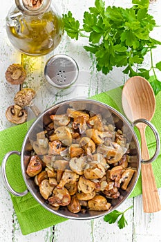 Fried mushrooms