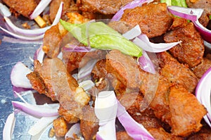 Fried mutton chops, very delicious food