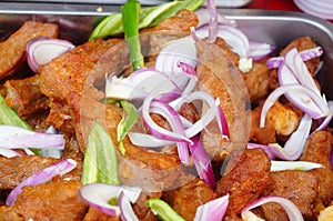 Fried mutton chops, very delicious food