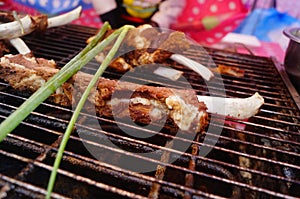 Fried mutton delicious food, feature mutton chops