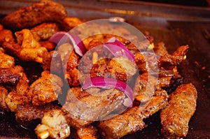 Fried mutton delicious food, feature mutton chops