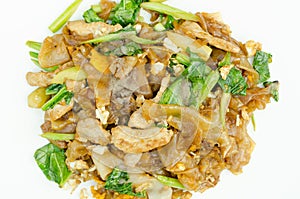 Fried noodle and pork