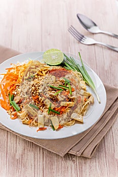 Fried noodle Thai style