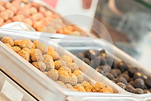 Fried olive ascolane . Typical regional dish photo